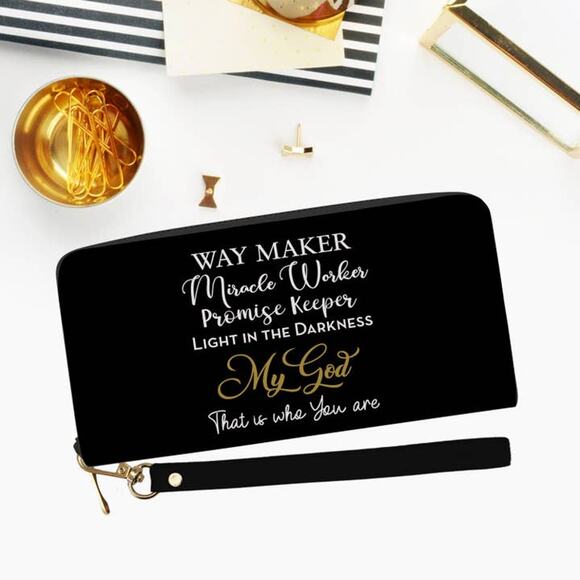 African American Expressions Long Clutch Wallet | Way Maker - Picture 1 of 3